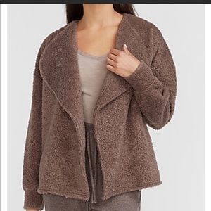 Express Cozy Sherpa Flyaway Jacket